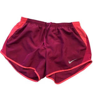 Nike Women's Magenta and Coral Athletic Shorts